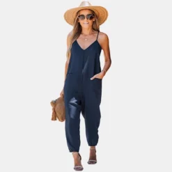 Women's V-Neck Cami Jogger Jumpsuit - Cupshe -BLAZER GUEST d46044b8 57a5 4d2d ad5e b6f6bc0dd2fa