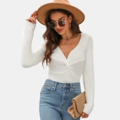 Women's Cooler Daze Twisted-Front Fitted Sweater - Cupshe 13 Women's Cooler Daze Twisted-Front Fitted Sweater - Cupshe -BLAZER GUEST d4e7937e d320 47e5 b97d b5136fe3c30f