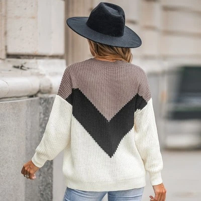 Women's Fall Feels Colorblock Drop Sleeve Sweater - Cupshe 4 Women's Fall Feels Colorblock Drop Sleeve Sweater - Cupshe - Image 4