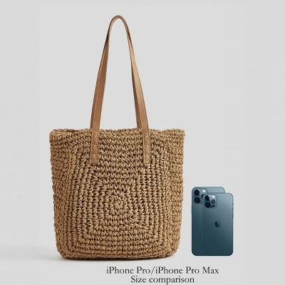 Handwoven Straw Tote Bag - Cupshe 4 Handwoven Straw Tote Bag - Cupshe - Image 4