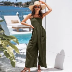 Women's Sleeveless Smocked Jumpsuit -Cupshe 7 Women's Sleeveless Smocked Jumpsuit -Cupshe -BLAZER GUEST d77de660 1d11 4544 b0b4 26dc019b1182