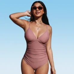 Women's Bright Day Shirring One Piece Swimsuit -Cupshe 30 Women's Bright Day Shirring One Piece Swimsuit -Cupshe -BLAZER GUEST d9407e6f e725 431e 8a6b bcbaad0f8640