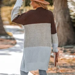 Women's Striped Purl Knit Open Front Cardigan - Cupshe -BLAZER GUEST da14aa63 158c 427c b111 72a70d097eb6