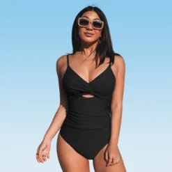 Women's Twist Front Cutout One Piece Swimsuit -Cupshe 15 Women's Twist Front Cutout One Piece Swimsuit -Cupshe -BLAZER GUEST dac160c0 f488 44e5 9b23 b38ba861e261