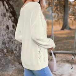 Women's Cutout Cable Knit One-Shoulder Sweater - Cupshe 11 Women's Cutout Cable Knit One-Shoulder Sweater - Cupshe -BLAZER GUEST db8158e0 7085 4539 8e4e 446bf2f8ada4