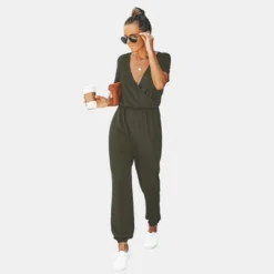 Women's Short Sleeve Wrap Loose Long Romper Jumpsuit - Cupshe 14 Women's Short Sleeve Wrap Loose Long Romper Jumpsuit - Cupshe -BLAZER GUEST dd8f90d3 867c 4493 a2cd 2a9512e9896a