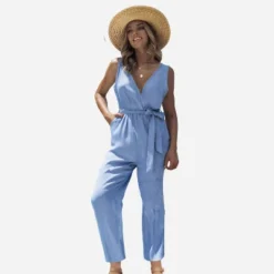 Women's Belted Tapered Leg Jumpsuit - Cupshe 13 Women's Belted Tapered Leg Jumpsuit - Cupshe -BLAZER GUEST e0127511 d414 492d af45 f432f26b6e44