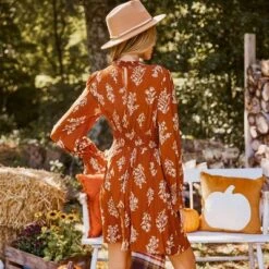 Women's Boho Burnt Orange Floral Blouson Sleeve Smocked Mini Dress - Cupshe 7 Women's Boho Burnt Orange Floral Blouson Sleeve Smocked Mini Dress - Cupshe -BLAZER GUEST e0907a1f eef3 4cd9 b814 33d584c6cf33