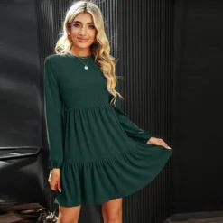 Women's Red/Green Festive Ribbed Tiered Babydoll Long Balloon Sleeves Dress - Cupshe 8 Women's Red/Green Festive Ribbed Tiered Babydoll Long Balloon Sleeves Dress - Cupshe -BLAZER GUEST e1681971 b4cc 418e bf2a 2b7d717abd51