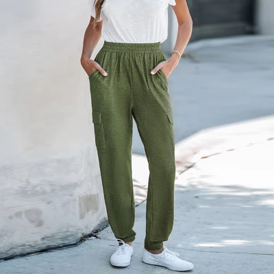 Women's Smocked Pocket Joggers - Cupshe 4 Women's Smocked Pocket Joggers - Cupshe - Image 4