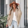 Women's Caramel Popcorn Knit Shawl Collar Cardigan - Cupshe