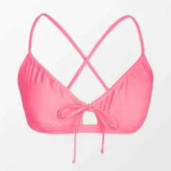 Women's Tunneled Pink Bralette Bikini Top - Cupshe