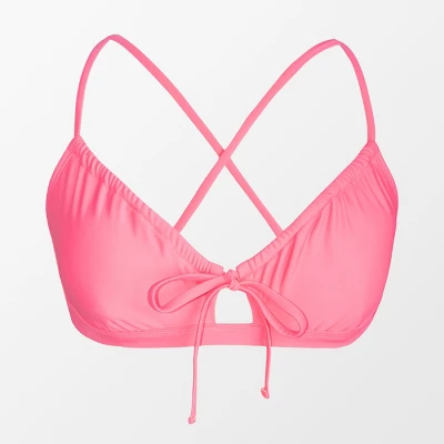 Women's Tunneled Pink Bralette Bikini Top - Cupshe 1 Women's Tunneled Pink Bralette Bikini Top - Cupshe