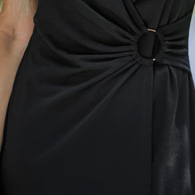 Women's O-Ring Waist Midi Dress - Cupshe 1 Women's O-Ring Waist Midi Dress - Cupshe