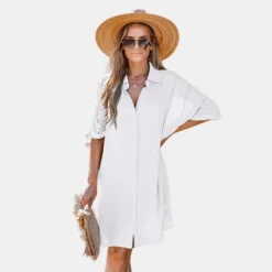 Women's Button Front Mini Shirt Dress - Cupshe 11 Women's Button Front Mini Shirt Dress - Cupshe -BLAZER GUEST ea84defc 06c3 4ec4 b95f 33cba5e5e10c