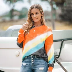 Women's Tie-Dye Wash Crewneck Pullover Sweatshirt - Cupshe 12 Women's Tie-Dye Wash Crewneck Pullover Sweatshirt - Cupshe -BLAZER GUEST ec8f17b1 a65a 4ee5 820d e301a50784b7
