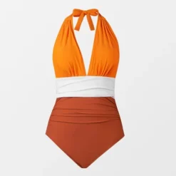 Women's Colorblock Halter Backless Ruched One Piece Swimsuit - Cupshe 12 Women's Colorblock Halter Backless Ruched One Piece Swimsuit - Cupshe -BLAZER GUEST ed365c3a a2d8 4b87 82ea 5dfed3a415d9