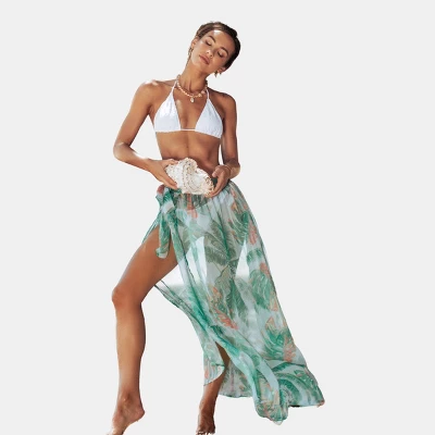 Women's Tropical Leaf Cover-Up Bottom - Cupshe 8 Women's Tropical Leaf Cover-Up Bottom - Cupshe - Image 8
