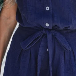 Women's Belted Button Front Romper - Cupshe 14 Women's Belted Button Front Romper - Cupshe -BLAZER GUEST eef5675a 89bc 4fd4 9d7d f50bdd90cd0a