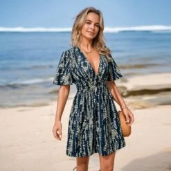Women's Boho Chic Printed Beach Dress - Cupshe