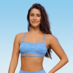 Women's Floral Texture Lace-Up Bikini Top - Cupshe 5 Women's Floral Texture Lace-Up Bikini Top - Cupshe -BLAZER GUEST f4d4d400 6b44 45c6 9d30 8a39e99e7300