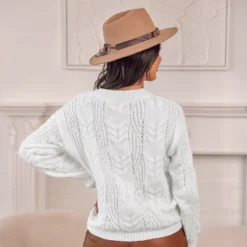 Women's Cable Knit V-Neck Sweater - Cupshe 8 Women's Cable Knit V-Neck Sweater - Cupshe -BLAZER GUEST f6f973e9 6adb 4075 806c 729534132c62