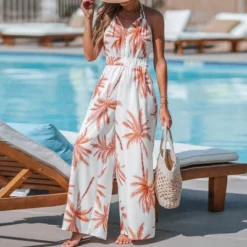 Women's Palm Tree V-Neck Jumpsuit - Cupshe 12 Women's Palm Tree V-Neck Jumpsuit - Cupshe -BLAZER GUEST f7a6e735 c070 441f 8fc5 c31948e2b219