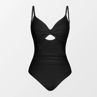 Women's Twist Front Cutout One Piece Swimsuit -Cupshe 2 Women's Twist Front Cutout One Piece Swimsuit -Cupshe - Image 2