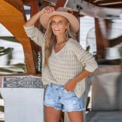 Women's Crochet V-Neck Sweater - Cupshe 11 Women's Crochet V-Neck Sweater - Cupshe -BLAZER GUEST f887d8c1 286c 41c2 982b a820c4941828