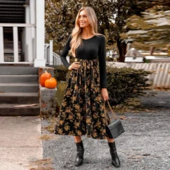 Women's Belted Floral Print Long Sleeve Maxi Dress - Cupshe 9 Women's Belted Floral Print Long Sleeve Maxi Dress - Cupshe -BLAZER GUEST fa35383f 03b2 43bb 870e c315a5d18f8d