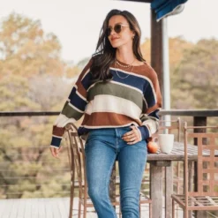 Women's Striped Drop Shoulder Sweater - Cupshe 12 Women's Striped Drop Shoulder Sweater - Cupshe -BLAZER GUEST fb88aa9c d619 4b27 978b 3ad4e3712c92
