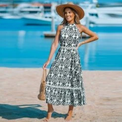 Women's Woven High Neck Floral Sleeveless Midi Dress - Cupshe 9 Women's Woven High Neck Floral Sleeveless Midi Dress - Cupshe -BLAZER GUEST fd78e874 432c 42df a7a6 38ca3a4da1ef